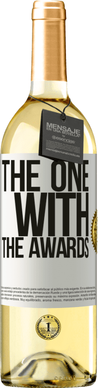 29,95 € Kostenloser Versand | Weißwein WHITE Ausgabe The one with the awards Weißes Etikett. Anpassbares Etikett Junger Wein Ernte 2024 Verdejo