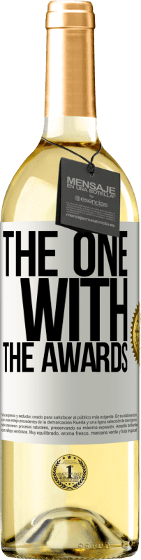 29,95 € Spedizione Gratuita | Vino bianco Edizione WHITE The one with the awards Etichetta Bianca. Etichetta personalizzabile Vino giovane Raccogliere 2023 Verdejo