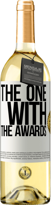 29,95 € Spedizione Gratuita | Vino bianco Edizione WHITE The one with the awards Etichetta Bianca. Etichetta personalizzabile Vino giovane Raccogliere 2024 Verdejo