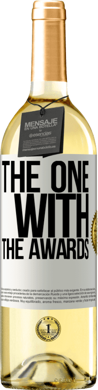 29,95 € Envio grátis | Vinho branco Edição WHITE The one with the awards Etiqueta Branca. Etiqueta personalizável Vinho jovem Colheita 2024 Verdejo