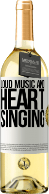 29,95 € Free Shipping | White Wine WHITE Edition The loud music and the heart singing White Label. Customizable label Young wine Harvest 2025 Verdejo