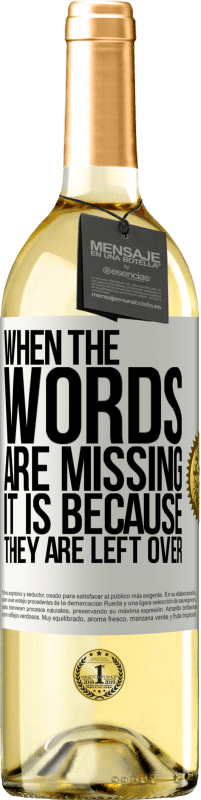 29,95 € Free Shipping | White Wine WHITE Edition When the words are missing, it is because they are left over White Label. Customizable label Young wine Harvest 2024 Verdejo