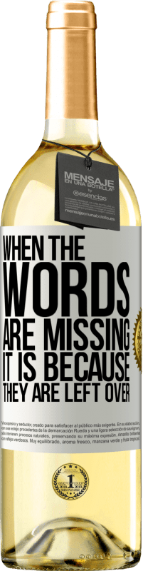 29,95 € Free Shipping | White Wine WHITE Edition When the words are missing, it is because they are left over White Label. Customizable label Young wine Harvest 2025 Verdejo