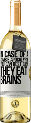 29,95 € Free Shipping | White Wine WHITE Edition In case of a zombie apocalypse, you can rest easy, they eat brains White Label. Customizable label Young wine Harvest 2023 Verdejo