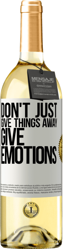 29,95 € Бесплатная доставка | Белое вино Издание WHITE Не просто отдавать вещи, дарить эмоции Белая этикетка. Настраиваемая этикетка Молодое вино Урожай 2023 Verdejo