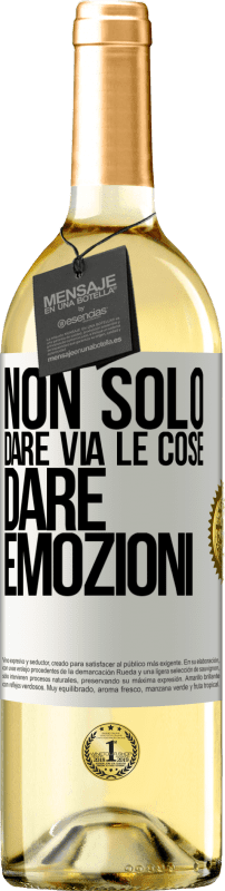 29,95 € Spedizione Gratuita | Vino bianco Edizione WHITE Non solo dare via le cose, dare emozioni Etichetta Bianca. Etichetta personalizzabile Vino giovane Raccogliere 2024 Verdejo