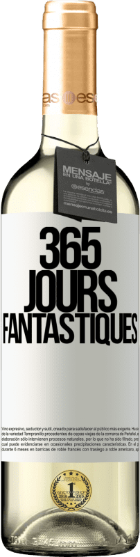 29,95 € Envoi gratuit | Vin blanc Édition WHITE 365 jours fantastiques Étiquette Blanche. Étiquette personnalisable Vin jeune Récolte 2023 Verdejo