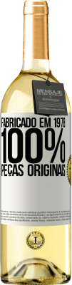 29,95 € Envio grátis | Vinho branco Edição WHITE Fabricado em 1978. 100% peças originais Etiqueta Branca. Etiqueta personalizável Vinho jovem Colheita 2023 Verdejo