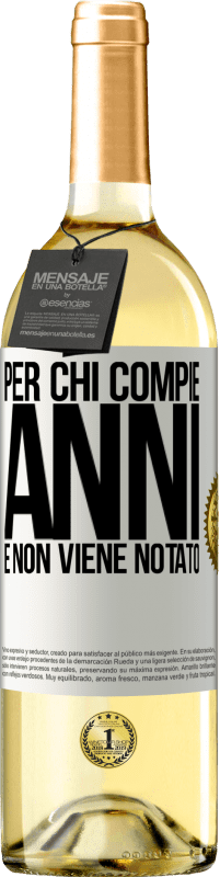 29,95 € Spedizione Gratuita | Vino bianco Edizione WHITE Per chi compie anni e non viene notato Etichetta Bianca. Etichetta personalizzabile Vino giovane Raccogliere 2024 Verdejo