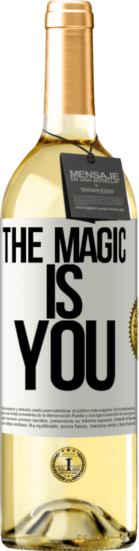 29,95 € 免费送货 | 白葡萄酒 WHITE版 魔术是你 白标. 可自定义的标签 青年酒 收成 2023 Verdejo