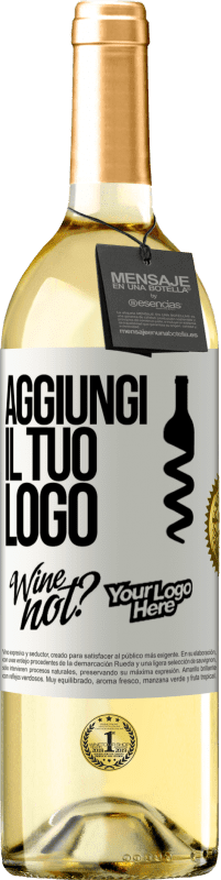 29,95 € Spedizione Gratuita | Vino bianco Edizione WHITE Aggiungi il tuo logo Etichetta Bianca. Etichetta personalizzabile Vino giovane Raccogliere 2024 Verdejo