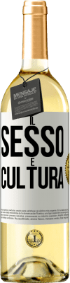 29,95 € Spedizione Gratuita | Vino bianco Edizione WHITE Il sesso è cultura Etichetta Bianca. Etichetta personalizzabile Vino giovane Raccogliere 2023 Verdejo