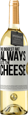 29,95 € Free Shipping | White Wine WHITE Edition The biggest rat always gets the cheese White Label. Customizable label Young wine Harvest 2023 Verdejo