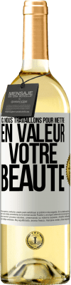 29,95 € Envoi gratuit | Vin blanc Édition WHITE Ici, nous travaillons pour mettre en valeur votre beauté Étiquette Blanche. Étiquette personnalisable Vin jeune Récolte 2024 Verdejo