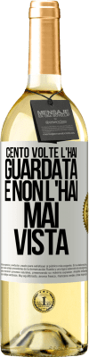 29,95 € Spedizione Gratuita | Vino bianco Edizione WHITE Cento volte l'hai guardata e non l'hai mai vista Etichetta Bianca. Etichetta personalizzabile Vino giovane Raccogliere 2025 Verdejo