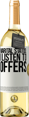 29,95 € Free Shipping | White Wine WHITE Edition Marital status: I listen to offers White Label. Customizable label Young wine Harvest 2023 Verdejo