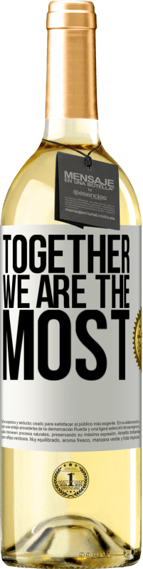 29,95 € Free Shipping | White Wine WHITE Edition Together we are the most White Label. Customizable label Young wine Harvest 2024 Verdejo