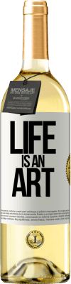 29,95 € Free Shipping | White Wine WHITE Edition Life is an art White Label. Customizable label Young wine Harvest 2025 Verdejo