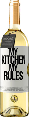 29,95 € Free Shipping | White Wine WHITE Edition My kitchen, my rules White Label. Customizable label Young wine Harvest 2024 Verdejo