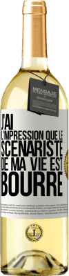 29,95 € Envoi gratuit | Vin blanc Édition WHITE J'ai l'impression que le scénariste de ma vie est bourré Étiquette Blanche. Étiquette personnalisable Vin jeune Récolte 2025 Verdejo