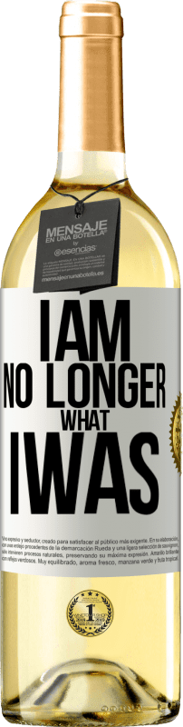 29,95 € Free Shipping | White Wine WHITE Edition I am no longer what I was White Label. Customizable label Young wine Harvest 2024 Verdejo