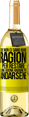 29,95 € Spedizione Gratuita | Vino bianco Edizione WHITE Che non ci siano buone ragioni per restare, è una buona ragione per andarsene Etichetta Gialla. Etichetta personalizzabile Vino giovane Raccogliere 2023 Verdejo