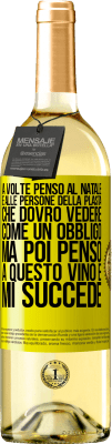 29,95 € Spedizione Gratuita | Vino bianco Edizione WHITE A volte penso al Natale e alle persone della plasta che dovrò vedere come un obbligo. Ma poi penso a questo vino e mi succede Etichetta Gialla. Etichetta personalizzabile Vino giovane Raccogliere 2024 Verdejo