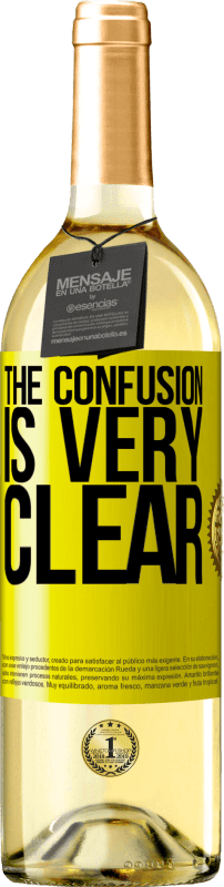 29,95 € Free Shipping | White Wine WHITE Edition The confusion is very clear Yellow Label. Customizable label Young wine Harvest 2025 Verdejo