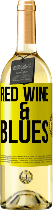 29,95 € 免费送货 | 白葡萄酒 WHITE版 Red wine & Blues 黄色标签. 可自定义的标签 青年酒 收成 2025 Verdejo