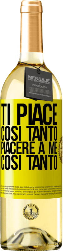 29,95 € Spedizione Gratuita | Vino bianco Edizione WHITE Ti piace così tanto piacere a me così tanto Etichetta Gialla. Etichetta personalizzabile Vino giovane Raccogliere 2024 Verdejo