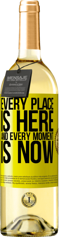 29,95 € Free Shipping | White Wine WHITE Edition Every place is here and every moment is now Yellow Label. Customizable label Young wine Harvest 2025 Verdejo