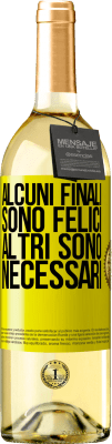 29,95 € Spedizione Gratuita | Vino bianco Edizione WHITE Alcuni finali sono felici. Altri sono necessari Etichetta Gialla. Etichetta personalizzabile Vino giovane Raccogliere 2024 Verdejo