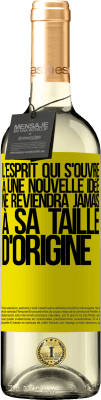 29,95 € Envoi gratuit | Vin blanc Édition WHITE L'esprit qui s'ouvre à une nouvelle idée ne reviendra jamais à sa taille d'origine Étiquette Jaune. Étiquette personnalisable Vin jeune Récolte 2025 Verdejo