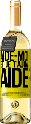 29,95 € Envoi gratuit | Vin blanc Édition WHITE Aide-moi et je t'aurai aidé Étiquette Jaune. Étiquette personnalisable Vin jeune Récolte 2025 Verdejo