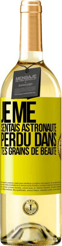 29,95 € Envoi gratuit | Vin blanc Édition WHITE Je me sentais astronaute, perdu dans tes grains de beauté Étiquette Jaune. Étiquette personnalisable Vin jeune Récolte 2024 Verdejo