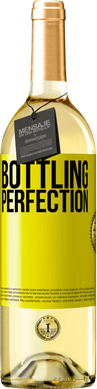 29,95 € Envio grátis | Vinho branco Edição WHITE Bottling perfection Etiqueta Amarela. Etiqueta personalizável Vinho jovem Colheita 2023 Verdejo