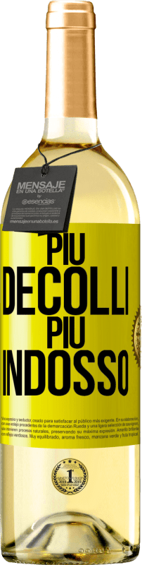 29,95 € Spedizione Gratuita | Vino bianco Edizione WHITE Più decolli, più indosso Etichetta Gialla. Etichetta personalizzabile Vino giovane Raccogliere 2024 Verdejo