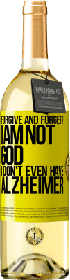 29,95 € 送料無料 | 白ワイン WHITEエディション 許して忘れる？私は神でもないし、アルツハイマー病でもない 黄色のラベル. カスタマイズ可能なラベル 若いワイン 収穫 2024 Verdejo