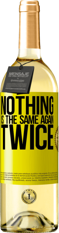 29,95 € Free Shipping | White Wine WHITE Edition Nothing is the same again twice Yellow Label. Customizable label Young wine Harvest 2023 Verdejo