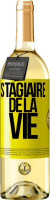 29,95 € Envoi gratuit | Vin blanc Édition WHITE Stagiaire de la vie Étiquette Jaune. Étiquette personnalisable Vin jeune Récolte 2023 Verdejo