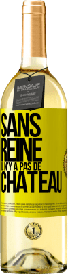 29,95 € Envoi gratuit | Vin blanc Édition WHITE Sans reine il n'y a pas de château Étiquette Jaune. Étiquette personnalisable Vin jeune Récolte 2024 Verdejo