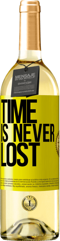 29,95 € Free Shipping | White Wine WHITE Edition Time is never lost Yellow Label. Customizable label Young wine Harvest 2023 Verdejo
