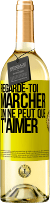 29,95 € Envoi gratuit | Vin blanc Édition WHITE Regarde-toi marcher. On ne peut que t'aimer Étiquette Jaune. Étiquette personnalisable Vin jeune Récolte 2024 Verdejo