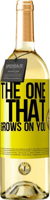29,95 € 免费送货 | 白葡萄酒 WHITE版 The one that grows on you 黄色标签. 可自定义的标签 青年酒 收成 2025 Verdejo