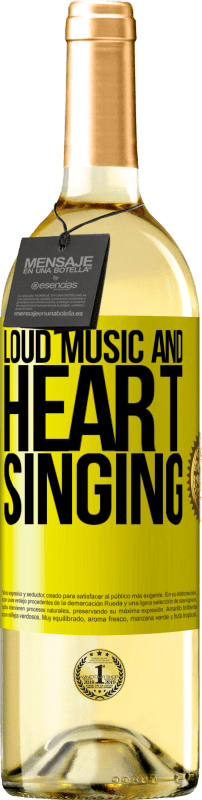 29,95 € Free Shipping | White Wine WHITE Edition The loud music and the heart singing Yellow Label. Customizable label Young wine Harvest 2023 Verdejo