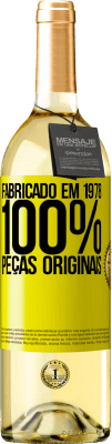 29,95 € Envio grátis | Vinho branco Edição WHITE Fabricado em 1978. 100% peças originais Etiqueta Amarela. Etiqueta personalizável Vinho jovem Colheita 2023 Verdejo