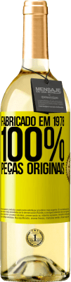 29,95 € Envio grátis | Vinho branco Edição WHITE Fabricado em 1978. 100% peças originais Etiqueta Amarela. Etiqueta personalizável Vinho jovem Colheita 2025 Verdejo