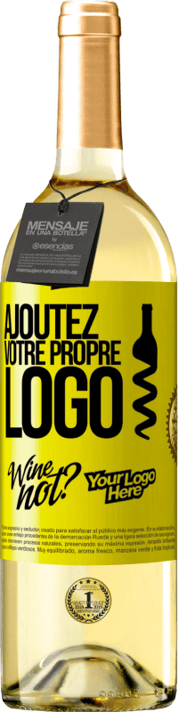 29,95 € Envoi gratuit | Vin blanc Édition WHITE Ajoutez votre propre logo Étiquette Jaune. Étiquette personnalisable Vin jeune Récolte 2024 Verdejo