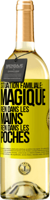 29,95 € Envoi gratuit | Vin blanc Édition WHITE Situation familiale: magique. Rien dans les mains, rien dans les poches Étiquette Jaune. Étiquette personnalisable Vin jeune Récolte 2023 Verdejo