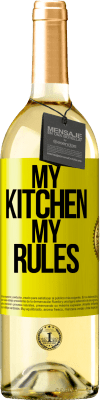 29,95 € Free Shipping | White Wine WHITE Edition My kitchen, my rules Yellow Label. Customizable label Young wine Harvest 2023 Verdejo